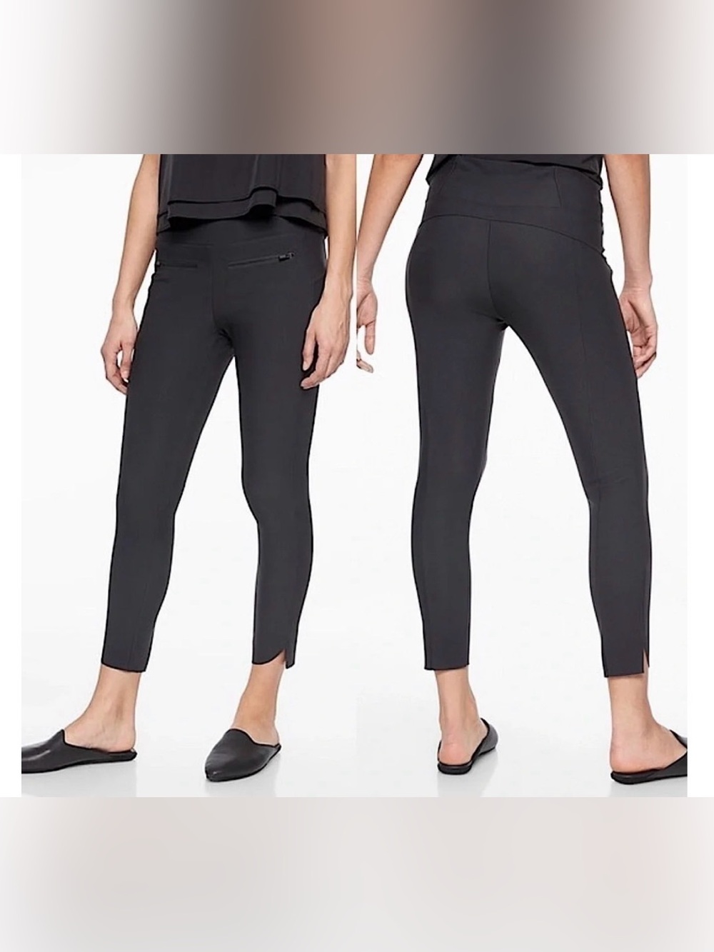 Athleta Black Stellar‎ Crop Pants 210237 | color black | size small
